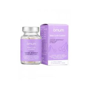 Omum Mon Cycle Confort : Confort Premenstruel Digestion et Peau - 60 Gelules - Pot 60 gelules