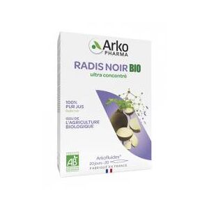 Arkopharma Arkofluides Arkofl Radis Noir Bio 10 ml - Boîte 20 ampoules de 10 ml