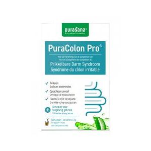 Purasana Puracolon Pro Côlon Irritable 30 x 3 g - Boîte 30 sachets de 3 g