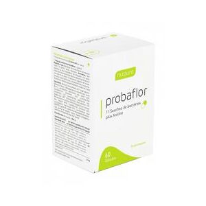 Nupure Prabafla - 11 Souches de Bacteries + Inuline - 60 Gelules - Pot 60 gelules