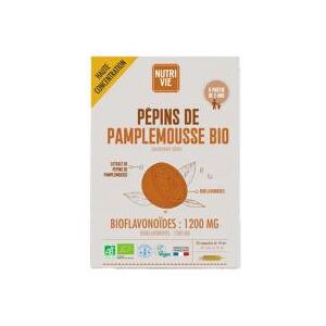 Nutrivie Ampoules 10 ml - Pépins de Pamplemousse Bio - Boîte 20 x 10ml - Publicité