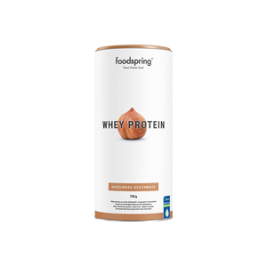 foodspring Proteine Whey 750 g Noisette Whey a Base dIsolat de Proteine Shake Proteine