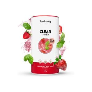 foodspring Clear Whey   480g   Strawberry Basil Smash   25g de Proteines par Portion   Estivale & Rafraîchissante