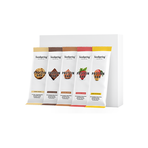 foodspring Protein Bar Pack   Pack de 12   Divers Saveurs   Collation Protéinée