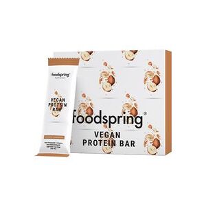 foodspring Protein Bar Vegan   Pack de 12   Noisette - Amarante   Collation Proteinee   Sans Gluten   100% Vegetal