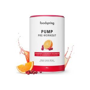 foodspring Pump Pre-Workout   390 g   Canneberge Orange   Support pre-Entraînement   Sans Cafeine