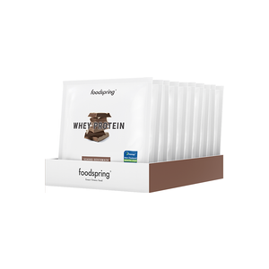 foodspring Protéine Whey   10 Portions à Emporter   Chocolat   Whey à Base d'Isolat de Protéine   Shake Protéiné