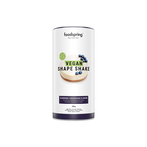 foodspring Shape Shake Vegan   900 g   Cheesecake Myrtille   Substitut de Repas   100% Vegetal