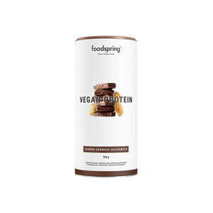 foodspring Protéine végétale   750 g   Cacahuète - Chocolat   Shake de Protéines en Poudre   Avec Vitamines et Minéraux   100% Végétal - Publicité