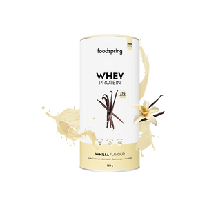 foodspring Protéine Whey   750 g   Vanille   Whey à Base d'Isolat de Protéine   Shake Protéiné - Publicité