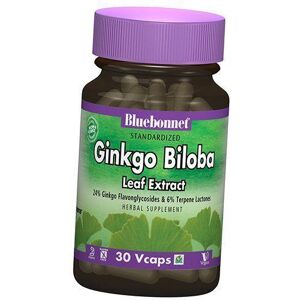 Гинкго Билоба, Ginkgo Biloba, Bluebonnet Nutrition  30вегкапс (71393002)