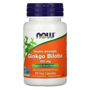 Now Foods, Ginkgo Biloba, double concentration, 120 mg. Publicité