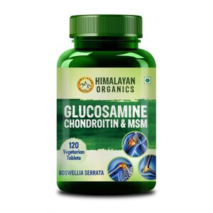 Glucosamine, Chondroïtine et MSM (120 onglets), Glucosamine, chondroïtine et MSM, Himalayan Organics - Publicité