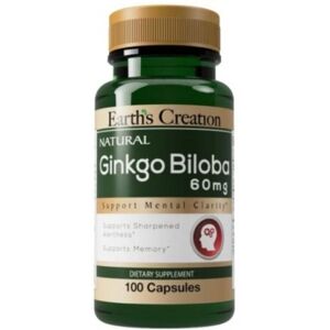 Earths Creation Ginkgo Biloba 120 mg - 60 Caps - Publicité