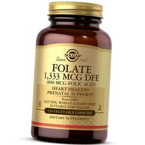 Folate, Acide folique, Acide folique 800, Solgar 250vegcaps (36313191) - Publicité
