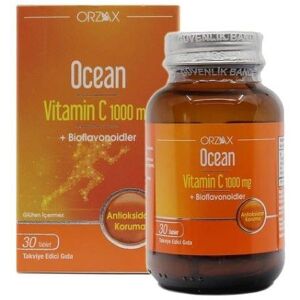 Ocean Vitamine C 1000 mg Bioflavonoïdes 30 comprimés Supplément pour le soutien immunitaire - Publicité