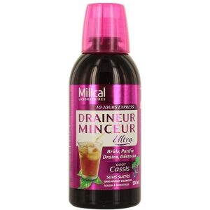 Milical draineur minceur ultra goût cassis 500ml - Publicité