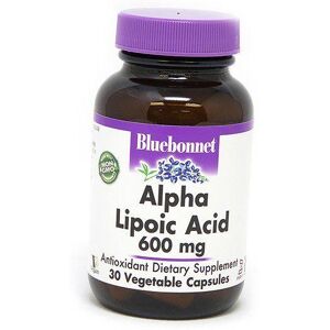 Тиоктовая Кислота, Alpha Lipoic Acid 600, Bluebonnet Nutrition  30вегкапс (70393008)