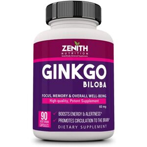 Ginkgo biloba (90 gélules, 60 mg), Ginkgo Biloba Zénith Nutrition - Publicité