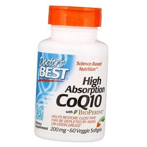 Coenzyme Q10 hautement absorbable avec biopérine, CoQ10 à haute absorption 200 gélules, Doctor's Best 60 gélules végétales (70327014) - Publicité