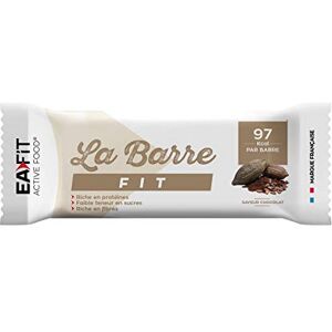 Eafit LA BARRE FIT Chocolat 28 g 33% de protéines 98 Kcal par barre -Riche en protéines Faible teneur en sucres Riche en fibres - Publicité