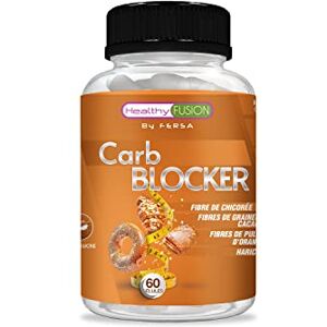 Healthy Fusion Puissant bloqueur de graisses et de glucides   Action amincissante   Formule Sugarlock   Graines de Cacao, Pulpe d'Orange et Fibres de Chicorée   Convient à tous les régimes   60U - Publicité