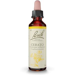 Bach Fleurs de  Original, Cerato, No 5, pour plus de certitude, aide à suivre ses intuitions. Elixir floral naturel pour le bien-être émotionnel. Compte-Gouttes 20ml, Vegan - Publicité