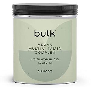 Bulk Complexe Multivitaminé Végétalien, Vegan, Multivitamines, 90 Gélules, 30 Portions - Publicité