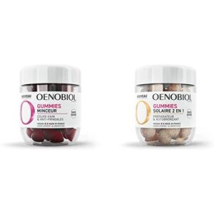 Oenobiol GUMMIES Minceur Réduit les sensations de faim, limite les fringales Programme 1 mois 60 Gummies & GUMMIES Solaire 2 en 1 Préparateur solaire Programme 1 mois 60 Gummies - Publicité