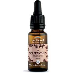 Biofloral 28 Scleranthus, Scléranthe BIO DEMETER Fleur de Bach Authentique Volonté Compte-gouttes 20 ML - Publicité