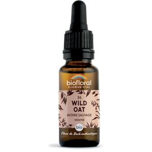 Biofloral 36 Wild Oat, Avoine Sauvage BIO DEMETER Fleur de Bach Authentique Volonté Compte-gouttes 20 ML - Publicité