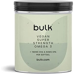 Bulk Gélules Végétaliennes Aux Omega 3, Vegan, Super Strength, 60 Gélules - Publicité