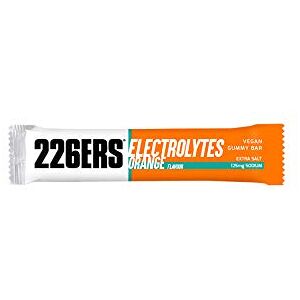 226ERS Vegan Gummy Bars   Barres Energétiques Végétaliens avec Électrolytes, Orange 42 unités - Publicité