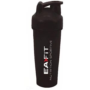 Eafit Shaker à Protéines   Pour Tous Types de Boissons en Poudre à Mélanger   Étanche   sans BPA   Noir 400 ml - Publicité