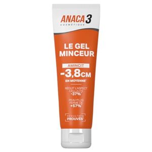 ANACA 3 Gel Minceur Triple Action Anticellulite Amincit & Raffermit La Peau Caféine, Carnitine & Spiruline 1 Application/Jour Pendant 6 Semaines Fabriqué En France 150ml - Publicité