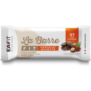 Eafit LA BARRE FIT Chocolat Noisette 28 g 33% de protéines 98 Kcal par barre Riche en protéines Faible teneur en sucres Riche en fibres Présentoir de 32 barres - Publicité