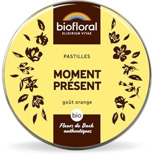 Biofloral Moment Présent BIO 165 Pastilles Vivre chaque instant Fleurs de Bach Authentiques - Publicité