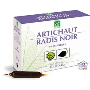 LABORATOIRES ILAPHARM ARTICHAUT RADIS NOIR BIO Détox-Draineur Boîte de 10 ampoules - Publicité