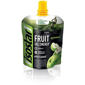 Isostar Actifood Pomme Gel Énergétique Source de Glucides/Vitamines Apport en Energie, 90 g - Publicité