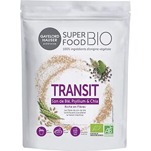 GAYELORD HAUSER Superfood Bio Poudre Transit Ã€ Diluer Son De Blé, Psyllium Et Chia Mélange De Superaliments Riche En Fibres 1 Doypack 150 G - Publicité