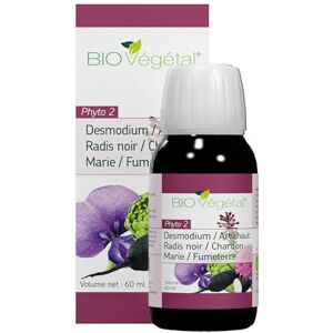 BIO + Extraits Fluides Desmodium Bio Artichaut Bio Radis Noir Bio Fonctionnement Hépatique Détox Foie Complément Alimentaire Végétal 60 ml avec pipette doseuse - Publicité