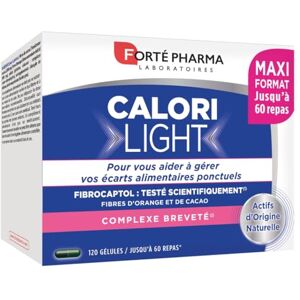 Forté Pharma Calorilight   Capteur de Graisses Aide Minceur pour Éliminer   Effet satiétant Mélange de fibres   Complexe Breveté Fibres d'Orange et Cacao   120 gélules Jusqu'à 60 repas - Publicité