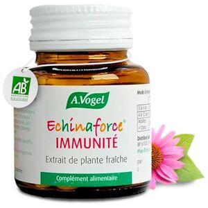 A.Vogel Echinaforce Enfant – Complément alimentaire arôme orange – Améliore la résistance de l’organisme Extrait de plante fraîche d’echinacea purpurea – Actifs végétaux bio 120 comprimés - Publicité