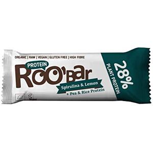 Roo'bar Barre Protéinée Spiruline & Citron Bio & Vegan 40g - Publicité