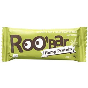 ROOBAR Roo'bar Barre Énergétique Protéine de Chanvre Bio & Vegan -30g - Publicité