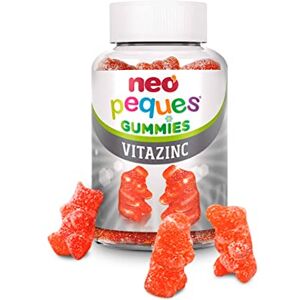 NEO PEQUES Multivitamines Gommes pour Enfants à Partir de 3 Ans 30 Unités (1 Mois) Ingrédients 100% Naturels 6 Vitamines Essentielles et Zinc pour le Système Immunitaire Goût de Fraise - Publicité