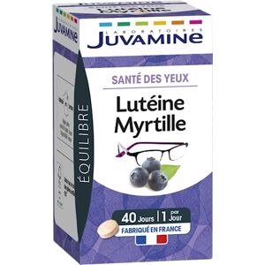 JUVAMINE Santé Soin du Corps Lutéine Myrtille, Beige/Rosé, 40 Unité (Lot de 1) - Publicité