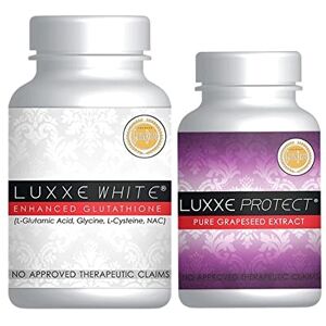 Frontrow Luxxe White Glutathione 60 capsules + Luxxe Protect Pure Grapeseed Extract 30 capsules Skin Whitening Set - Publicité