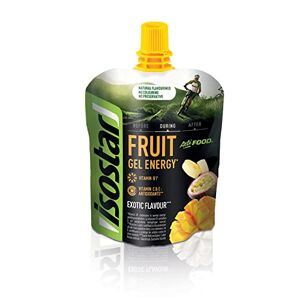 Isostar Actifood Exotic Fruits Gel Énergétique Source de Glucides et de Vitamines Apport en Energie 199482 - Publicité