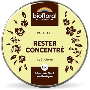 Biofloral Rester Concentré BIO 165 Pastilles Organiser ses Pensées Fleurs de Bach Authentiques - Publicité